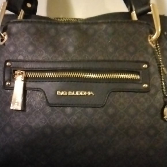 Big Buddha Elegant Black Shoulder Bag - Picture 2 of 8